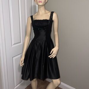 Unique Vintage Satin Cocktail Dress